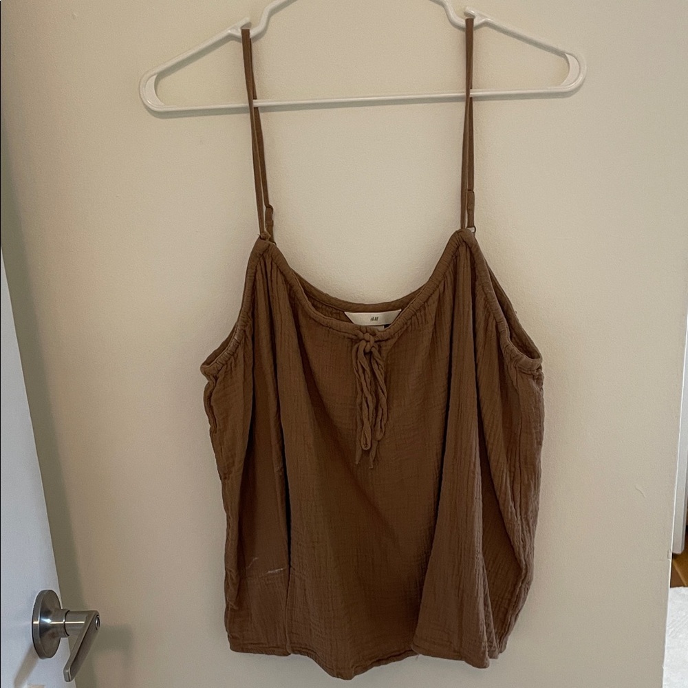 H&M Brown Women's Tank with Adjustable Straps